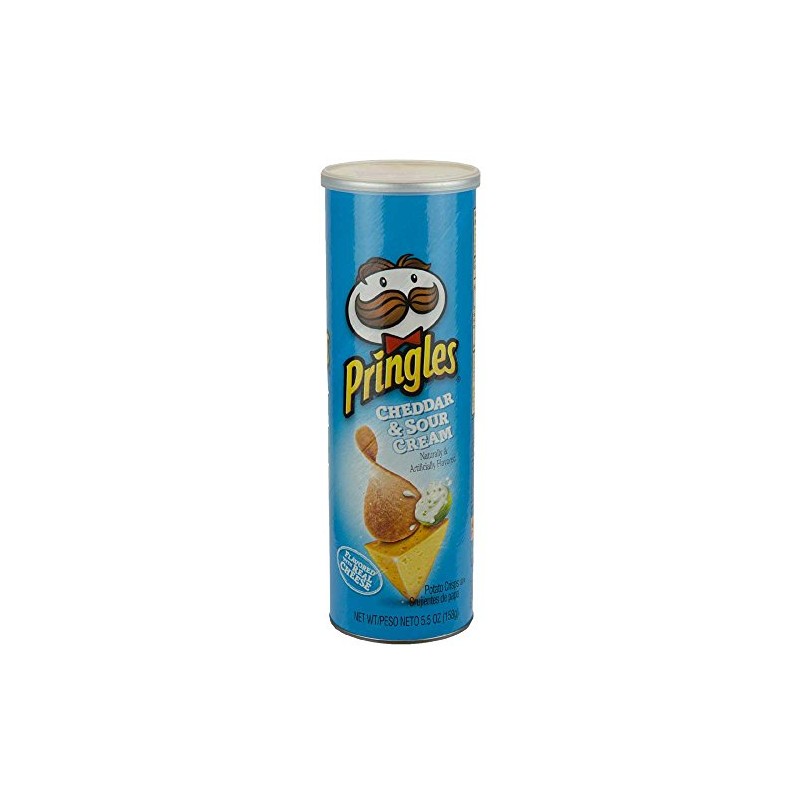 Kelloggs Pringles Cheddar and Sour Cream Potato Crisps, 5.5 Ounce