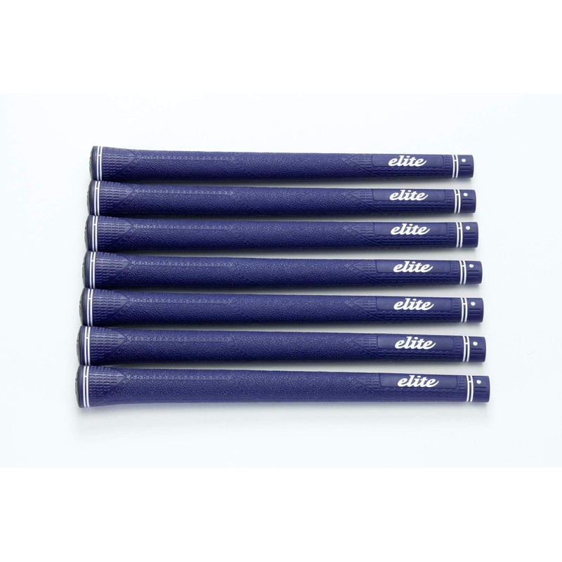 elitegrips CX46 Golf Grips, Set of 7, Navy, No Backline