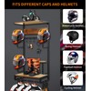 Motorcycle Helmet Rack Wall Mount, Retro Rust Helmet Holder with