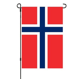 Norwegian Flag Small Mini Norway Garden Flags 12x18 Double Sided Weather Resistant Yard Flags for Outdoor Decor (Norway)