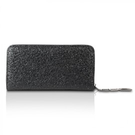 Glamexx24 Women's Purse Vintage Design with Floral Pattern or Plain Colour, Black Grey, Vintage