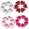 Tofficu 400pcs Heart Acrylic Rhinestones Flatback Gems for DIY Crafts
