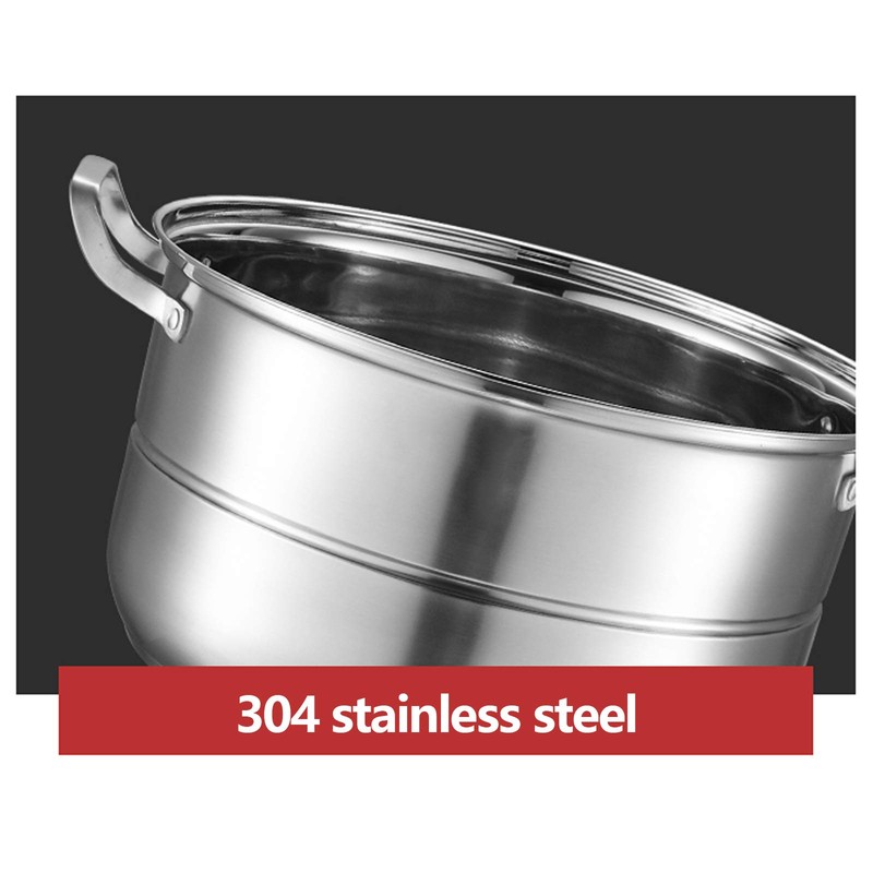 Xuthusman 304 Stainless Steel Steamer - Stackable 5 Levels with