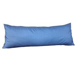 LeoTube Pillowcase for Most Body Pillows, Body Pillow Cover Compatible with Utopia Bedding Full Pillows for Adults-Envelope Closure & Breathable & Soft-Cover ONLY (Blue)(20x54inch)