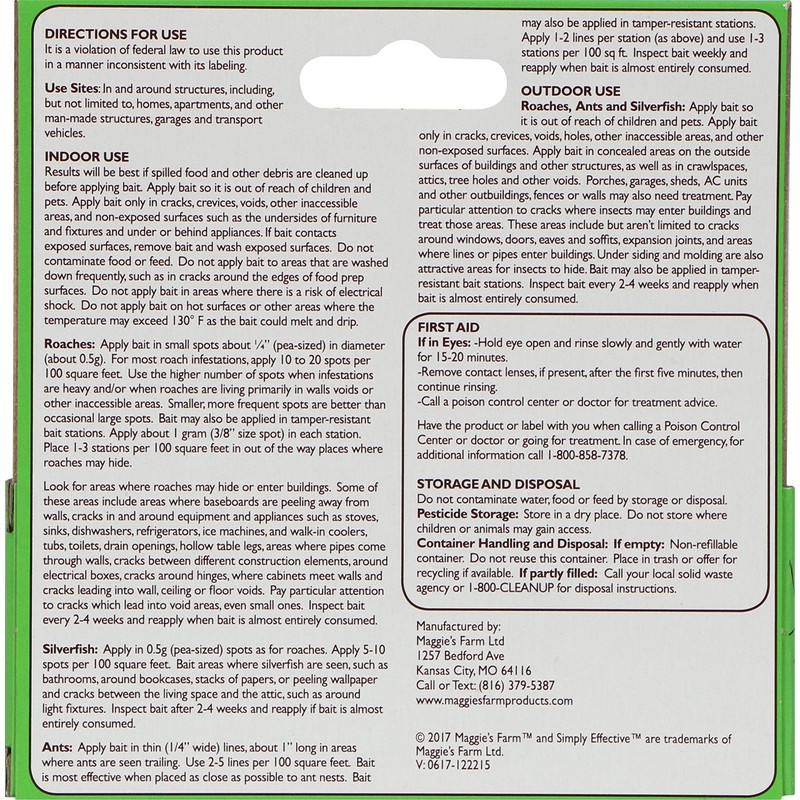 Maggies Farm MRKG001 Maggie'S Roach Killer Gel