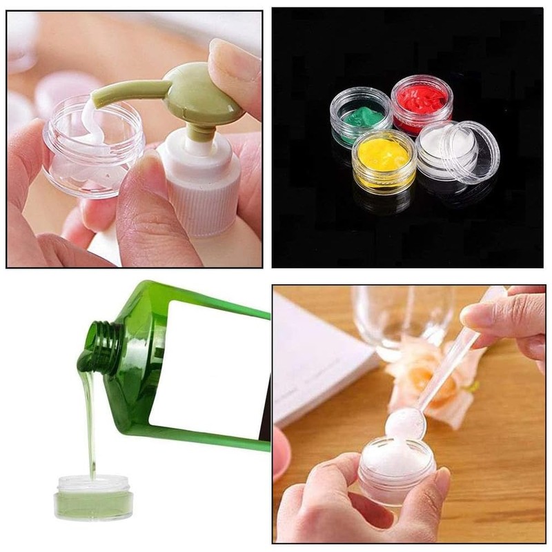 Cream Case, Divided Containers, Small Containers, Trinket Case, Plastic Case,