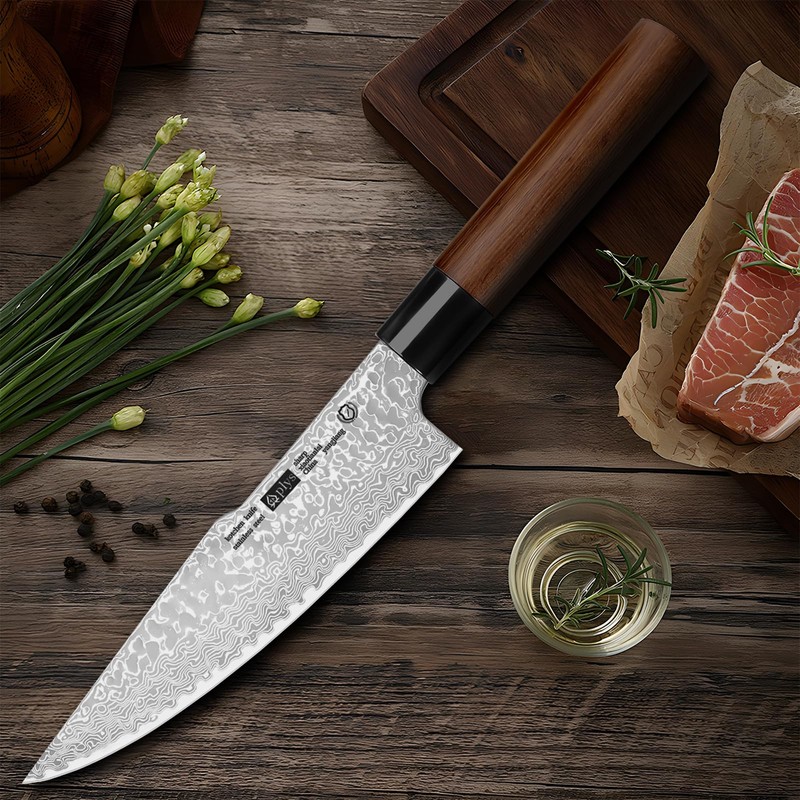 Plys Damascus Chef Knife Professional Kitchen knives