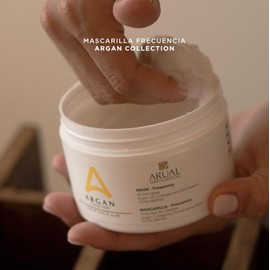 ARUAL Mascarilla Reparadora Cabello Dañado con Aceite de Argán Total Repair Hidratación Profunda Brillo Anti Frizz 250ml
