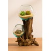 Cape Craftsmen 12" H Hand-Blown Blue Tinted Bubble Glass On
