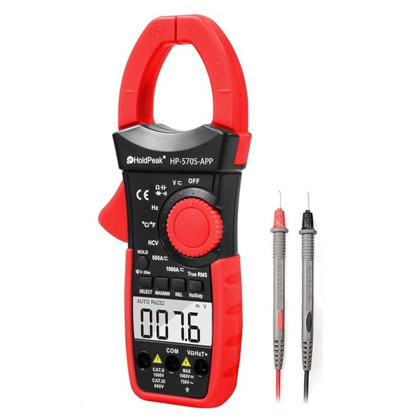 Digital Clamp Meter, Auto-Ranging AC/DC Multimeter with True RMS 6000