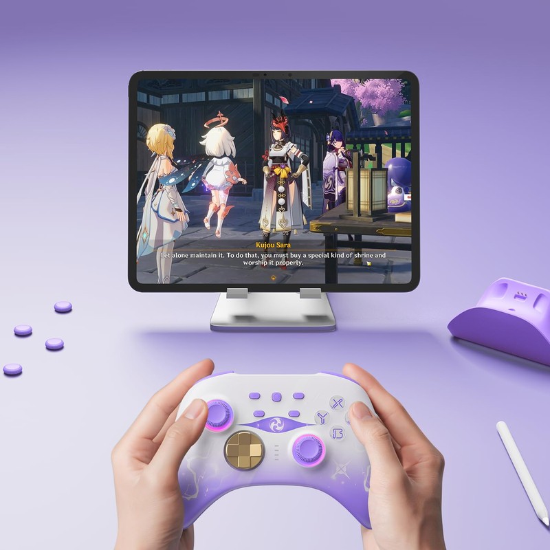 Mytrix Switch ホール コントローラー 充電ドック付き ワイヤレスコントローラー ホール効果スティック/ホールトリガー (ドリフトなし) スイッチ プロコン