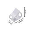 Tube Clamps, White, Pack of 5, 28 x 23 x