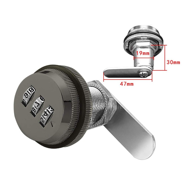 3 Digit Code Combination Cam Lock 30mm Password Coded Locks