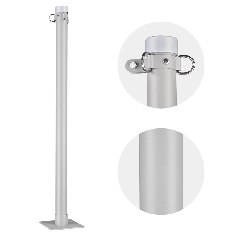 Sun Sail Pole Post 8ft Aluminum Freestanding Shade Accessories for
