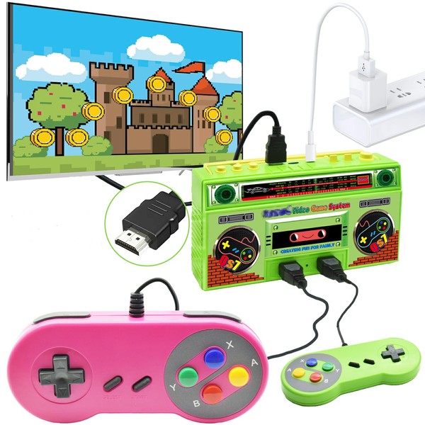 Game Console System Support 2 Players, Plug tv Games HDTV