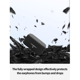 Compatible with CMF by Nothing Buds 2A True Wireless Noise Cancelling Earphones,Premium Silicone Shockproof Protection Skin Touch Charging Port Accessible, Front LED Visible with Lanyard,Black.