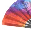 Hapivida Large Hand Fan Colourful Fan Hand Fan 35 cm