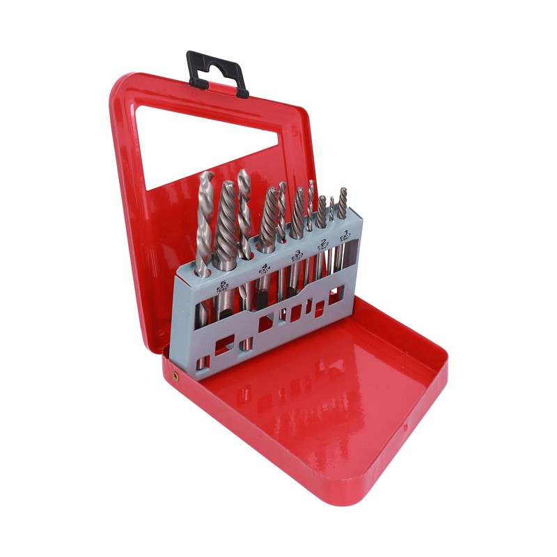 Screw Extractor Drill Bit Set Left Hand Cobalt British System