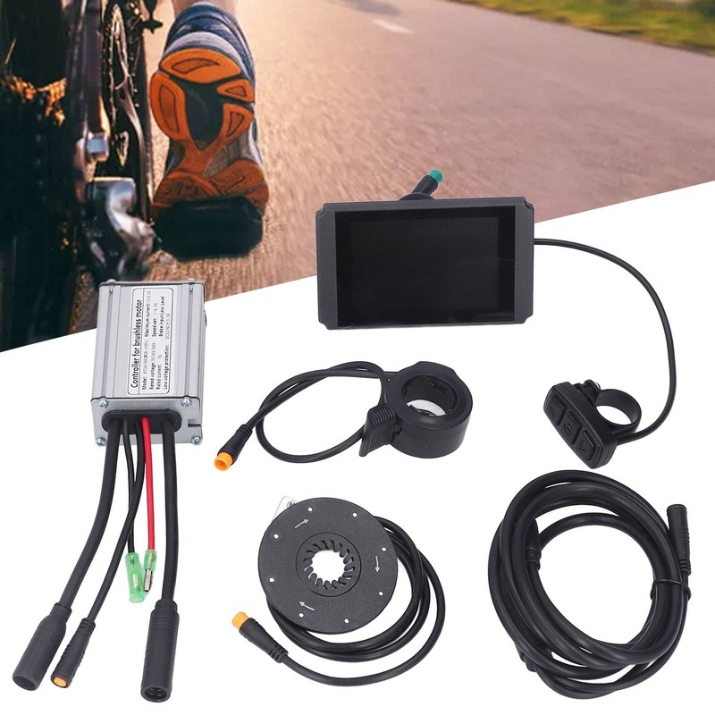 15A Electric Bike Controller Kit Waterproof LCD8H Meter Bicycle Conversion
