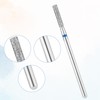 8pcs Cuticle Drill, 2.1 mm Cylinder Cuticle Cleaning Drill Professional