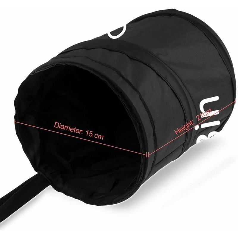 CRYSTAL CROWN Portable Folding Car Trash Can, Leak Proof, Pop-up