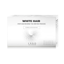 Labo White Hair Treatment Formula for Women 20 Vials x 3.5ml Stops & Reverses the Greying Process