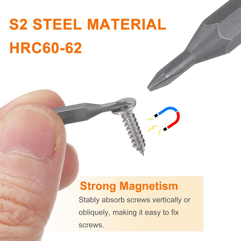 sourcing map 10pcs Y1.0 Tri Wings Screwdriver Bit 5/32" Hex