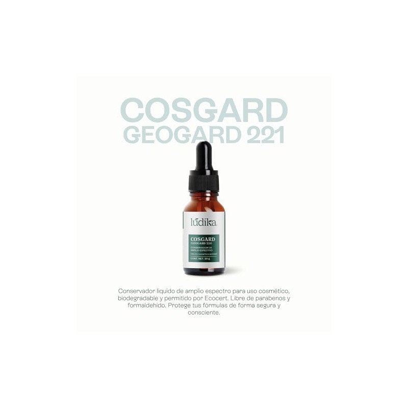 Conservador Cosmético Cosgard 30 ml | Amplio Espectro Antimicrobiano |