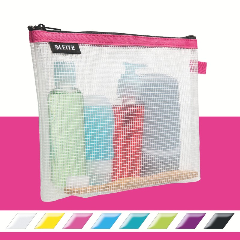 Leitz Wow Cosmetic Travel Pouch, Water Resistant, Ideal Toiletry Bag,