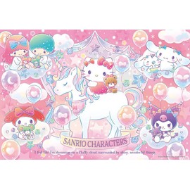 Beverly 83-119 Sanrio Characters Sparkling Unicorn 300 Piece Jigsaw Puzzle, 10.2 x 15.0 inches (26 x 38 cm), Made in Japan