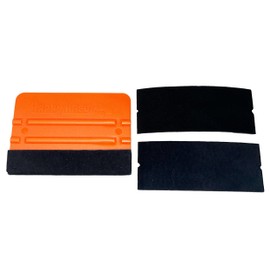 Happy Kreuz HZ4120 Car Wrapping Dry Application Squeegee with 2 Replacement Felt Set