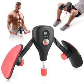 Thigh Trainer 0-77 lbs Adjustable Resistance, Pelvic Floor Trainer with Fixed Leg Straps and Replaceable Handle, Hip Cone Strength Training E