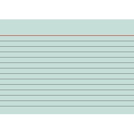 Brunnen Index Card, Green A6
