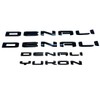 Door Rear Letters Emblem Badge Replacement for 2021-2025 Denali Yukon