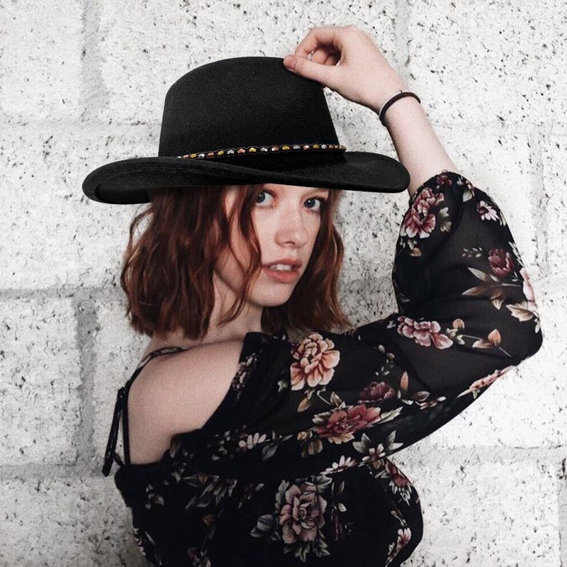 nemokamai Cowboy Hat Bands for Men Women, Braided Hatbands Belt