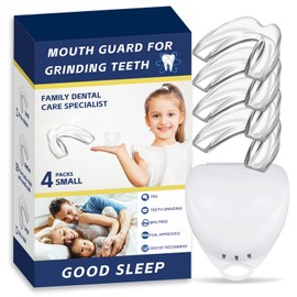 4 Pack Kids Mouth Guards for Teeth Grinding, Small Size, Comfortable Night Guard for Kids, Professional Mouth Guards, Effective for Clenching Teeth