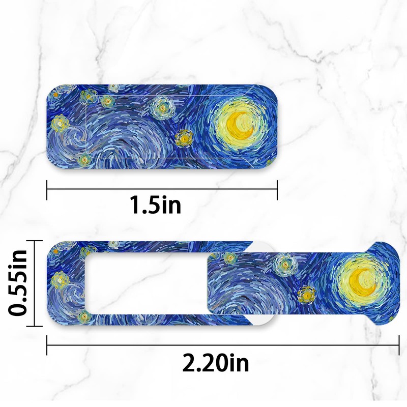 Webcam cover, 3 pieces, laptop camera cover, privacy shielding capacity