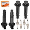 4Pcs Ignition Stick Coils w/Spark Plug For Yamaha YZF-R6 1999-2002