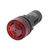 22mm 12V AC/DC LED Flashing Buzzer Pilot Panel Indicator Light (Red)
