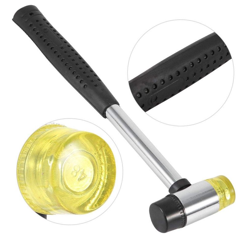 Leather Hand Tool Rubber Hammer Leather Hammer Removable Double Head