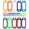 Uniclife 10 Pack 2 Inch Heavy Duty Plastic Keyrings in