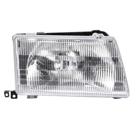 HECASA Passenger Side Headlight Compatible with Peterbilt 375 385 Trucks Halogen Headlamps Assembly Clear Lens (Plastic)