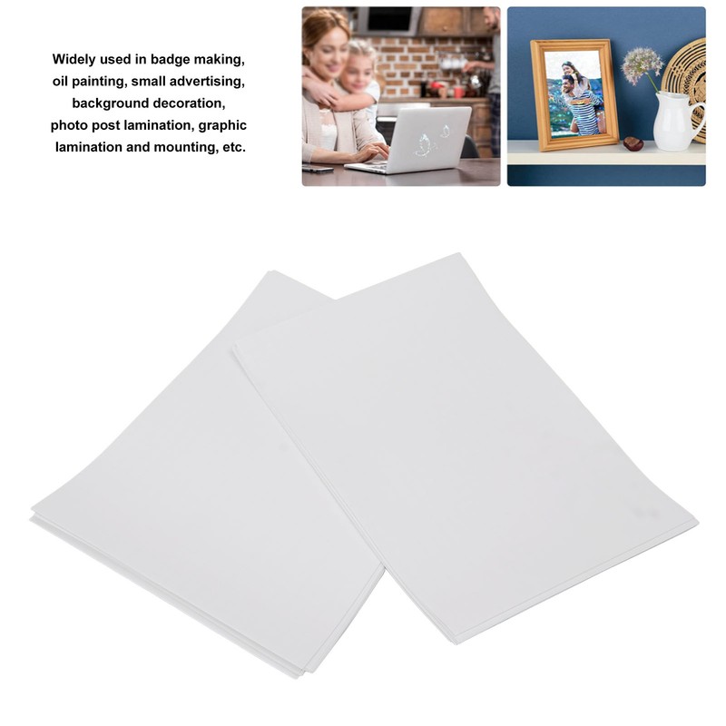 50pcs A4 Laminate Sheets Exquisite Cuttable Self Adhesive Waterproof Laminating