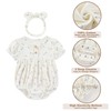 MAMIMAKA Newborn Baby Girl Clothes 3 Pack Cotton Bubble Romper