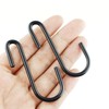 NXG 30-Pack Pot Rack Hooks,Heavy Duty Carbon Steel Black Plating