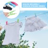 Clothes Pegs,30Pcs Non-Slip Washing Line Pegs,Multicolor Laundry Pegs with Soft