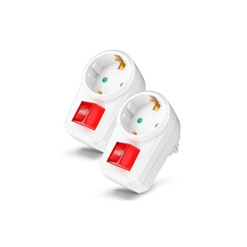 feletec Switchable Socket with Switch, Socket Switch, 2 Pin, Switched