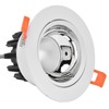 LED Downlight Aluminum Adjustable Angle Dustproof Ceiling Embedded Spotlight for