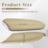 1 Pair Beige PU Leather Door Panel Armrest Cover for