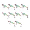 10PCS Fish Shape Artificial Bait High Simulation Aluminum Alloy Fishing